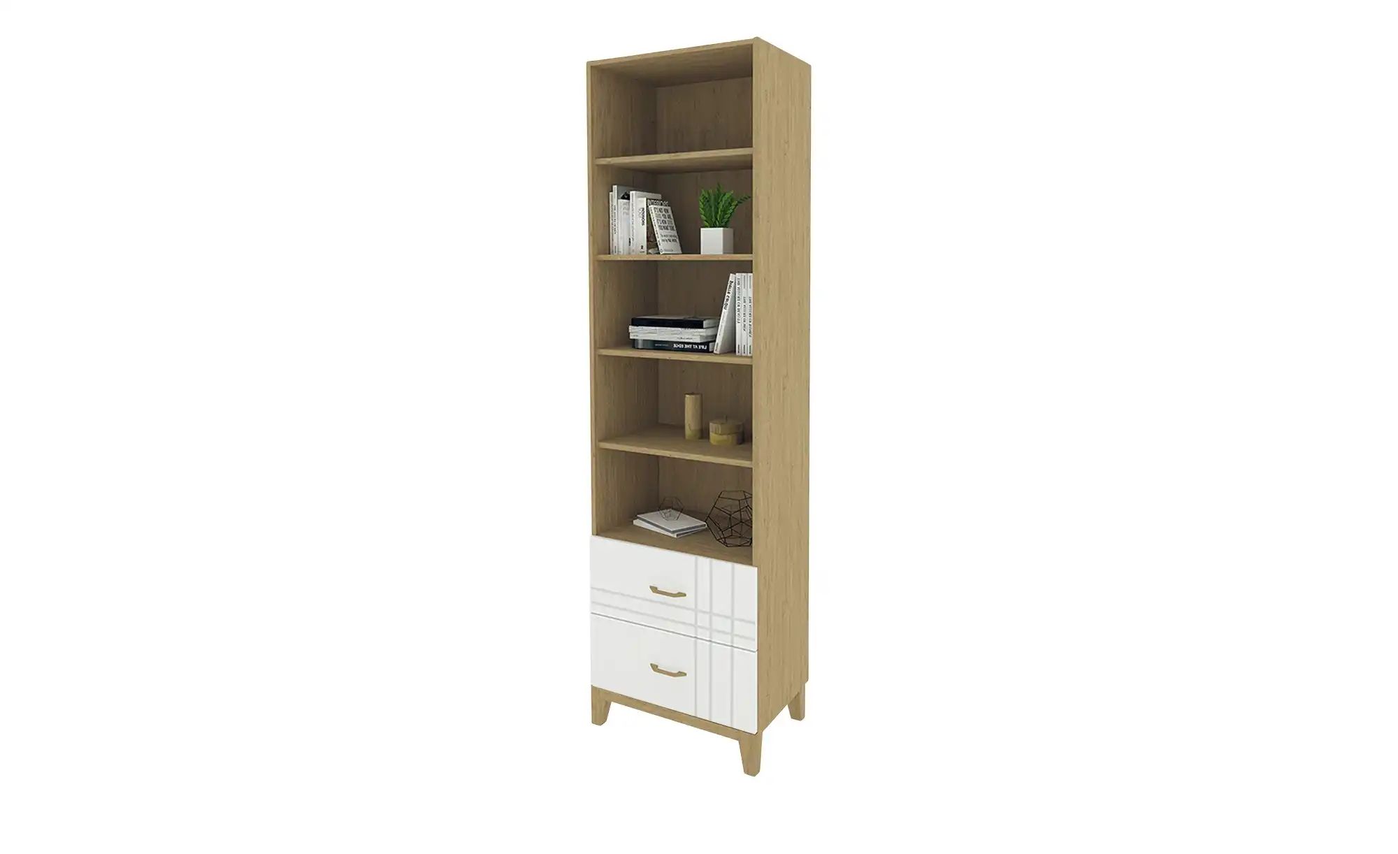 Bücherregal  Hygge Oak ¦ holzfarben ¦ Maße (cm): B: 60 H: 230 T: 45.0 Regal günstig online kaufen