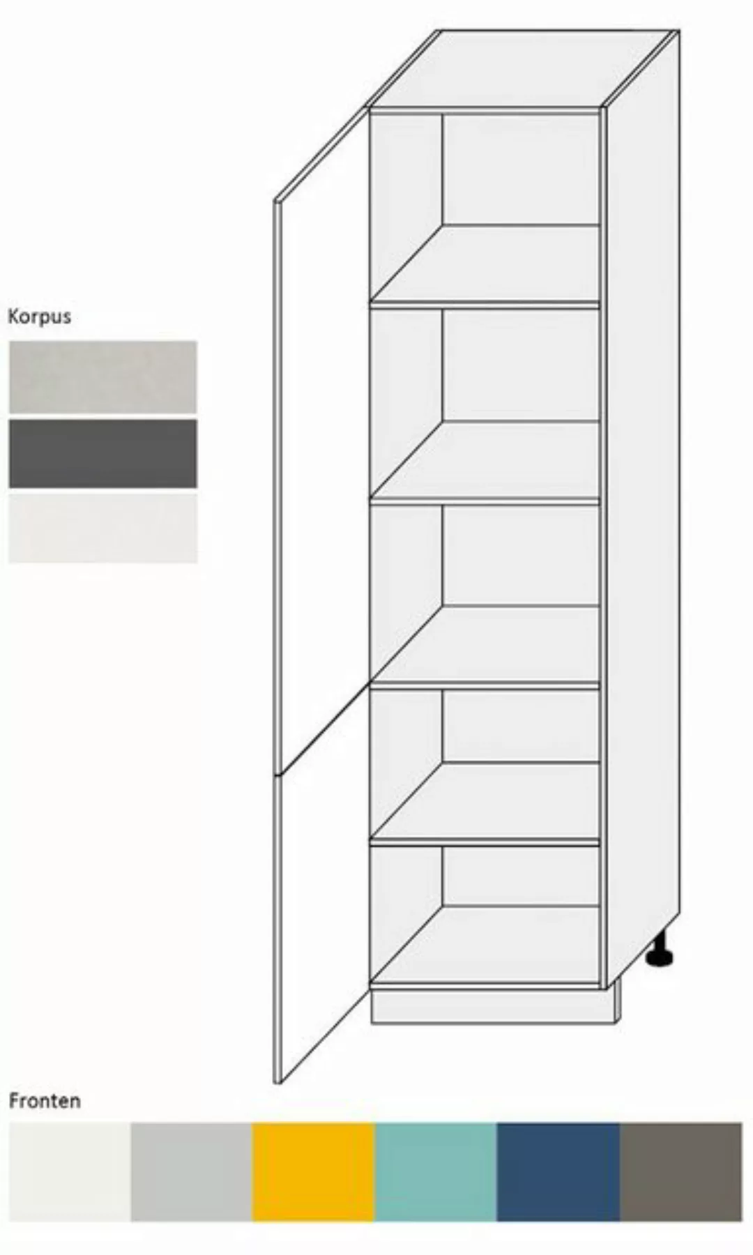 Feldmann-Wohnen Backofenumbauschrank Napoli (Napoli, 1-St) 60cm Front-, Kor günstig online kaufen