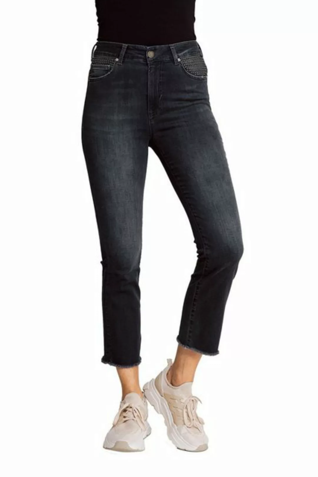 Zhrill 7/8-Jeans Capri Jeans ALLEGRA Blau angenehmer Tragekomfort günstig online kaufen