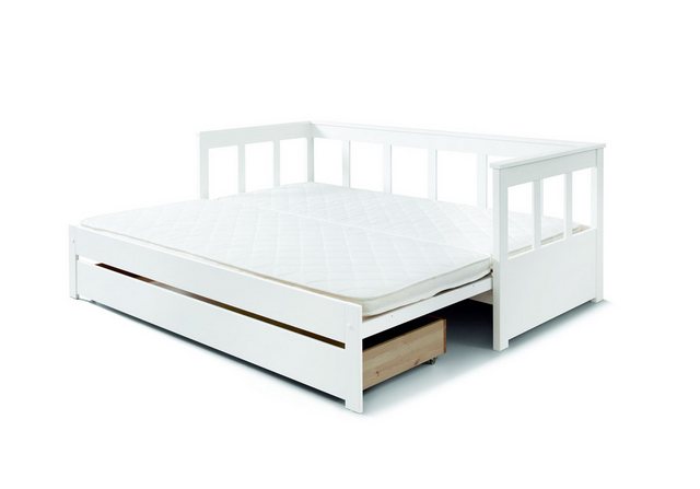 58 aufm Kessel Bettgestell Ausziehbett Katharine 209x100/190x80 Funktionsbe günstig online kaufen