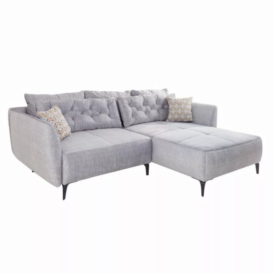 riess-ambiente Ecksofa MARRAKESCH 245cm silbergrau, Eckcouch · inkl. Kissen günstig online kaufen