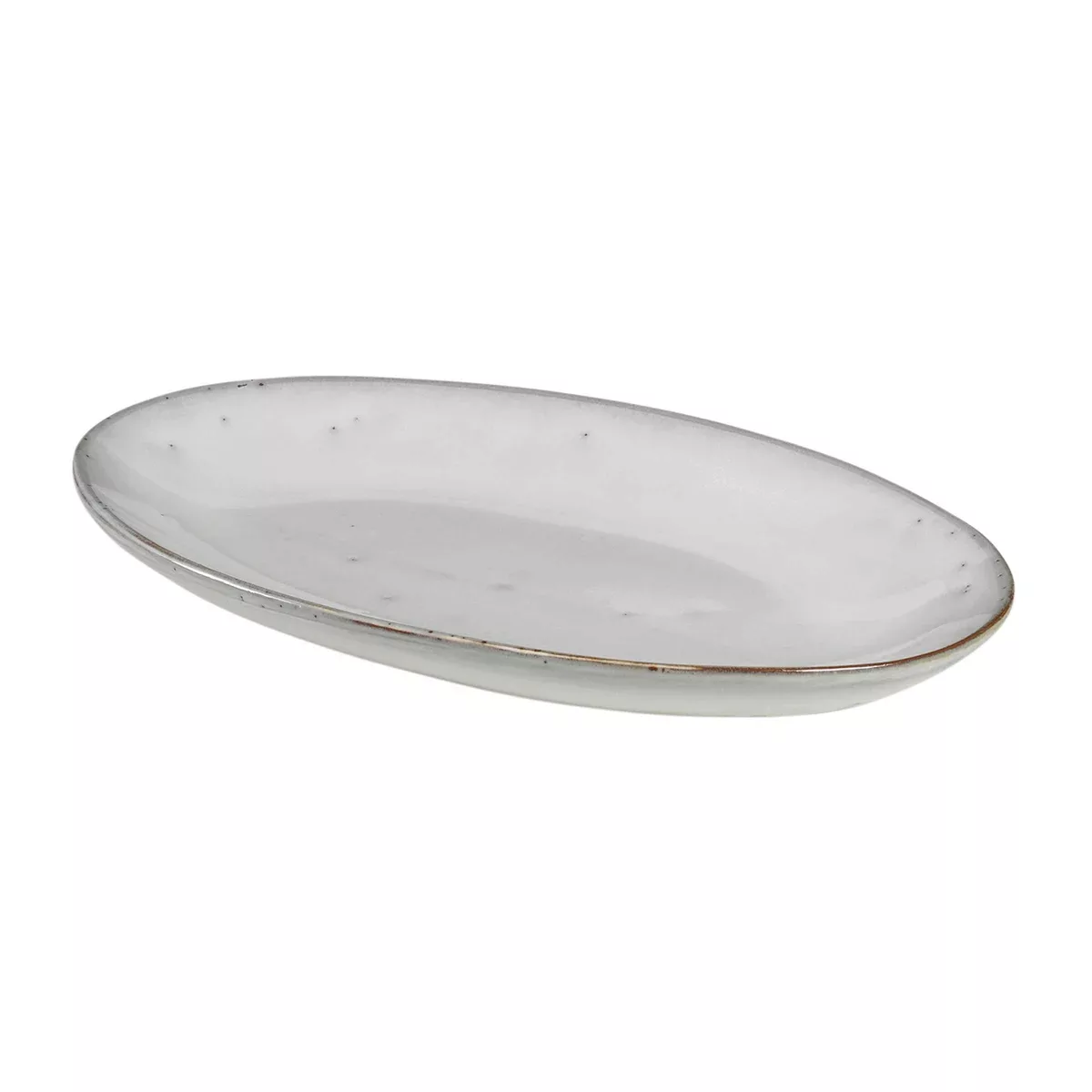 Broste Copenhagen Nordic Sand NORDIC SAND Platte oval S 13,6 x 22 cm (beige günstig online kaufen