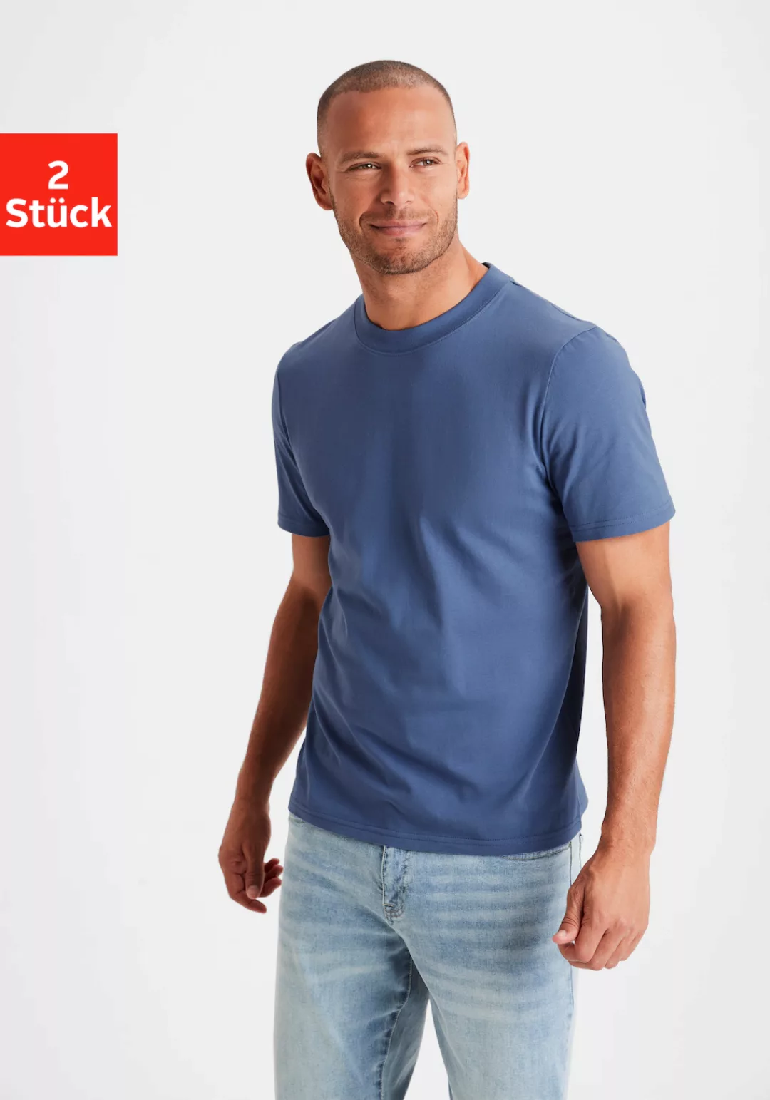 KangaROOS T-Shirt (2er-Pack) ein Must-Have in klassischer Form - mit Rundha günstig online kaufen