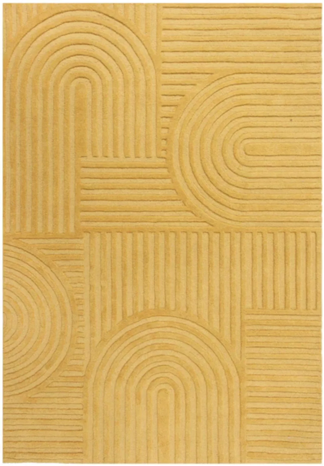 FLAIR RUGS Wollteppich »Zen Garden«, 100% Wolle, Hoch-Tief-Effekt, auch als günstig online kaufen