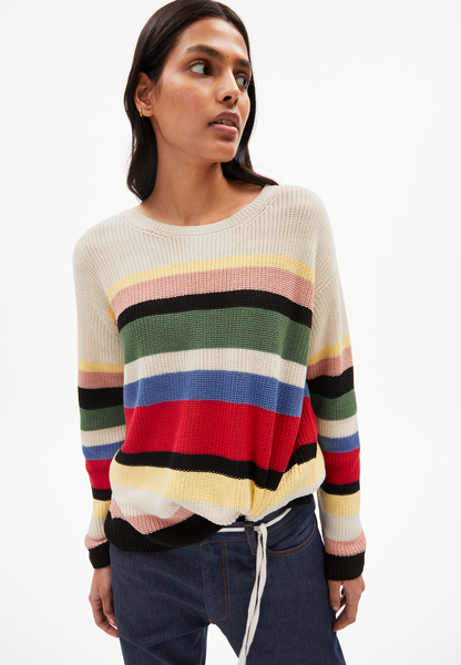 Nuriellaa Multicolor - Damen Pullover Aus Bio-baumwolle günstig online kaufen