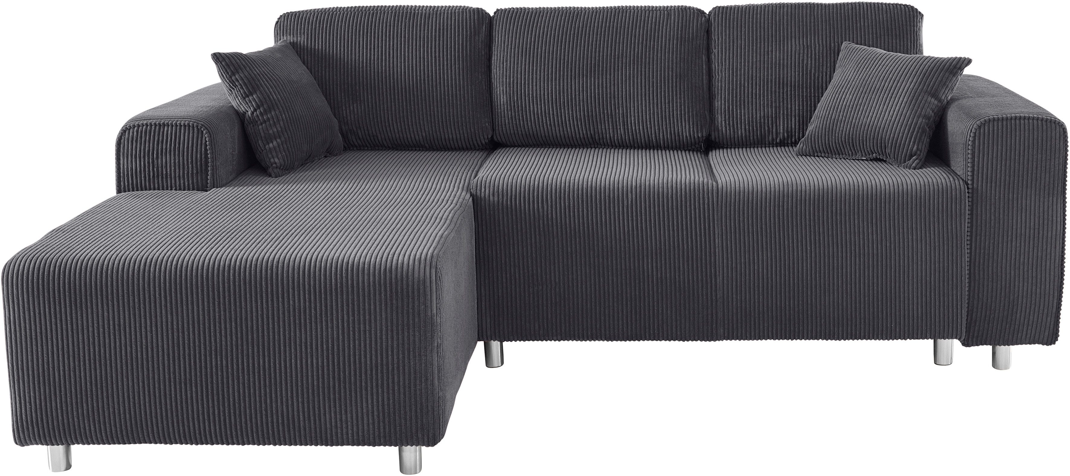 Home affaire Ecksofa "Györ", L-Form, wahlweise mit Bettfunktion und Bettkas günstig online kaufen