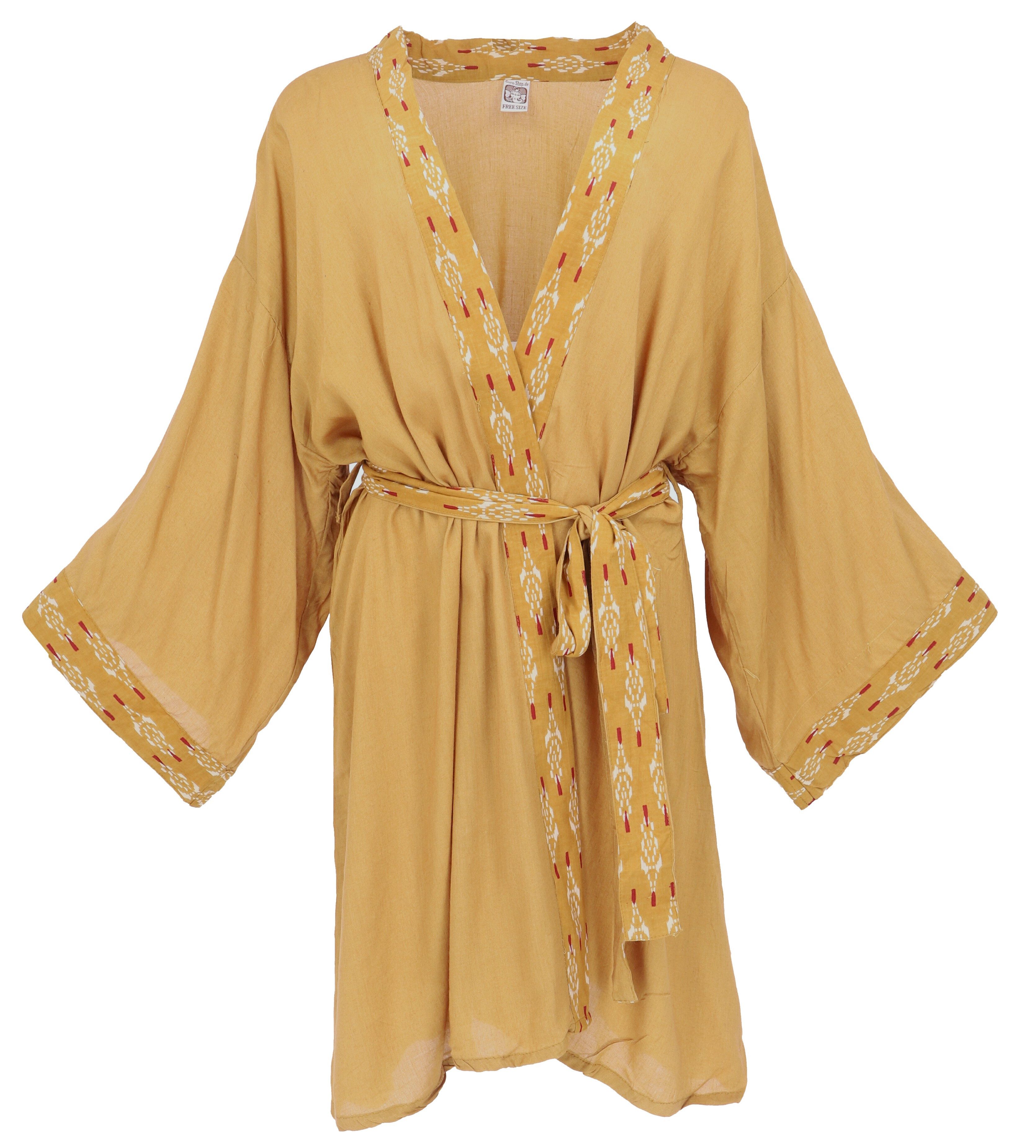 Guru-Shop Kimono Kurzer Kimono, Boho Kimonomantel günstig online kaufen