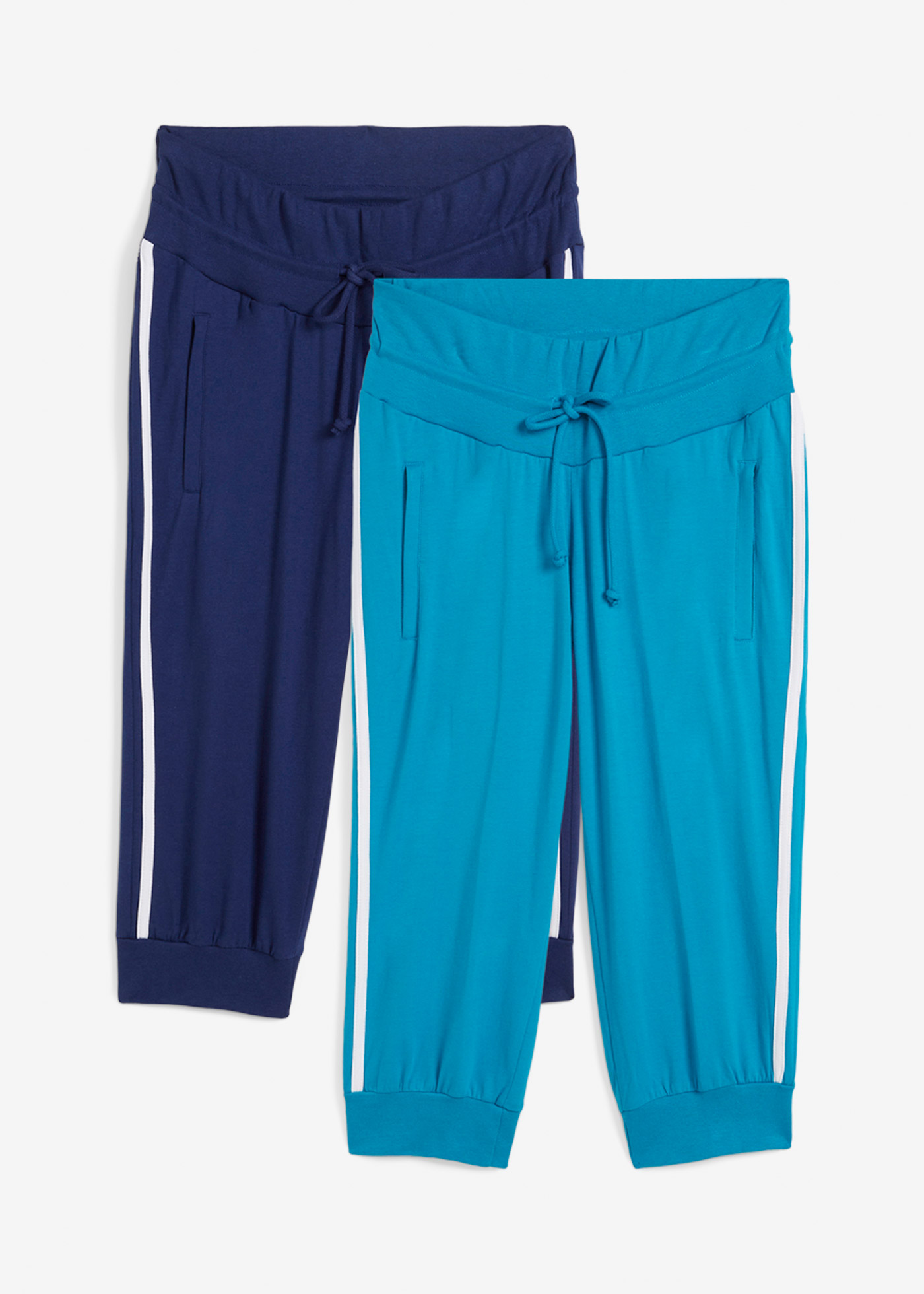 Jogginghose aus Baumwolle (2er Pack), Capri-Länge günstig online kaufen