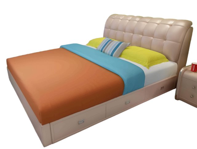 Xlmoebel Bett Luxuriöses Doppelbett mit gepolstertem Design für das Schlafz günstig online kaufen