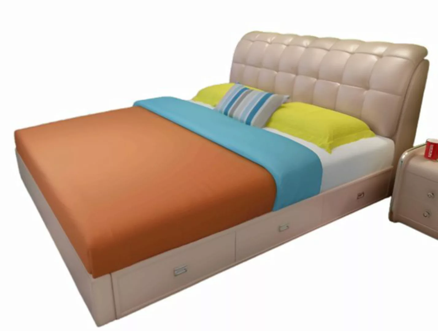 Xlmoebel Bett Luxuriöses Doppelbett mit gepolstertem Design für das Schlafz günstig online kaufen