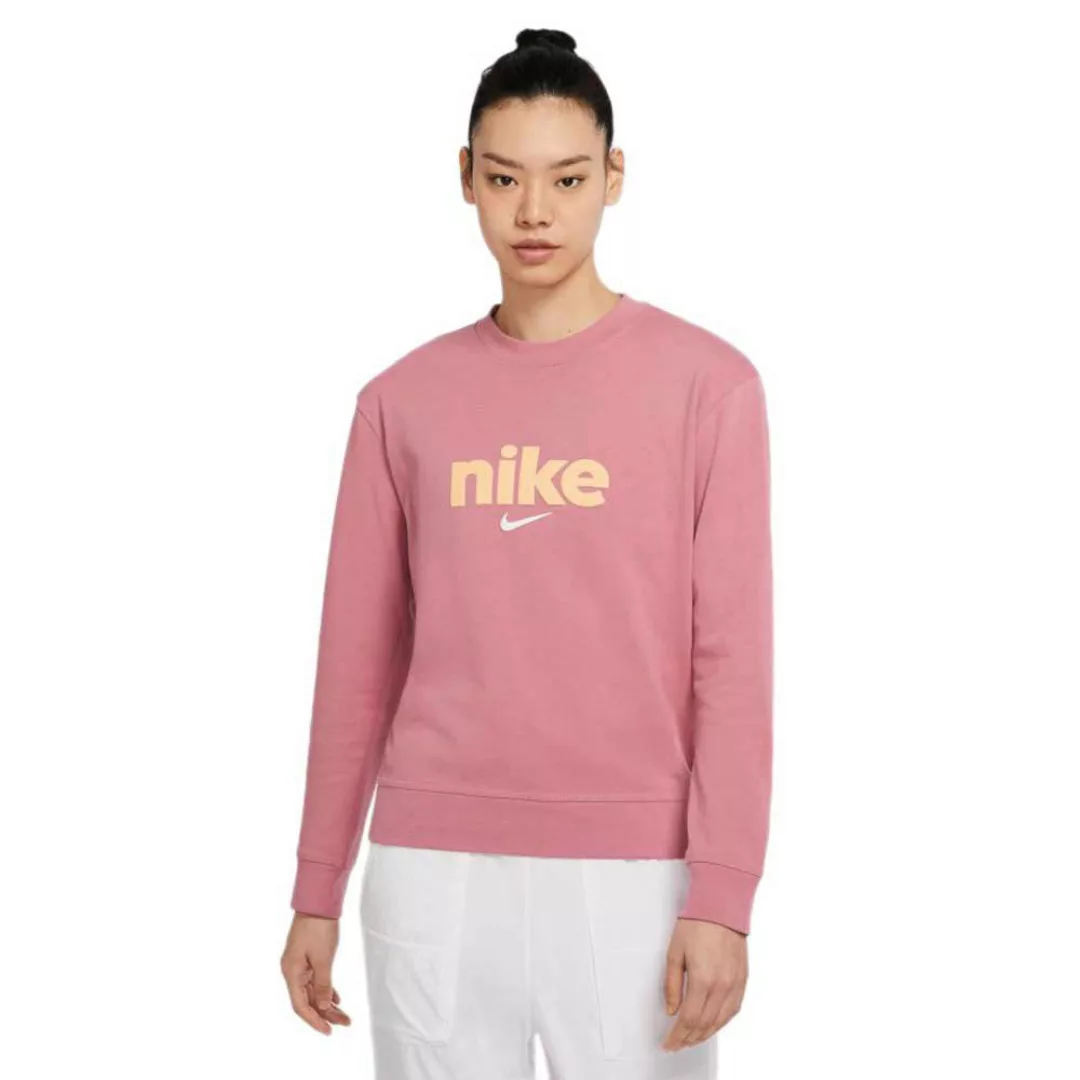 Nike Sportswear Langarm-t-shirt M Desert Berry / Orange Chalk günstig online kaufen