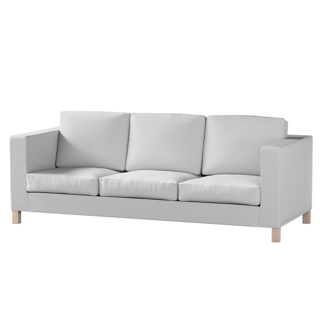 Bezug für Karlanda 3-Sitzer Sofa nicht ausklappbar, kurz, szary, Bezug für günstig online kaufen