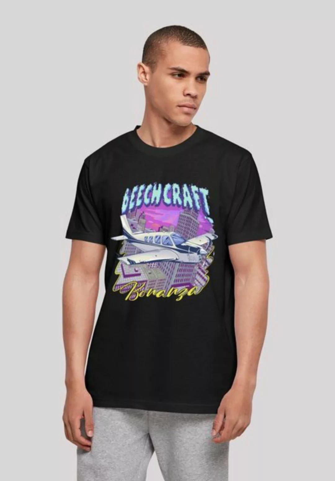 F4NT4STIC T-Shirt Beech Skyline Print günstig online kaufen