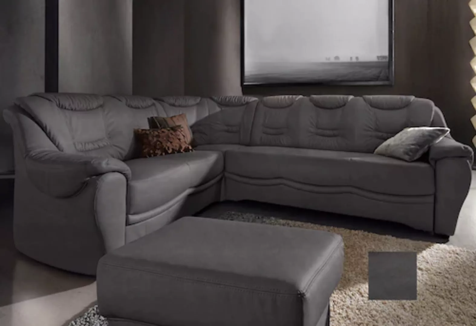 sit&more Ecksofa »Benson L-Form«, wahlweise mit Bettfunktion günstig online kaufen