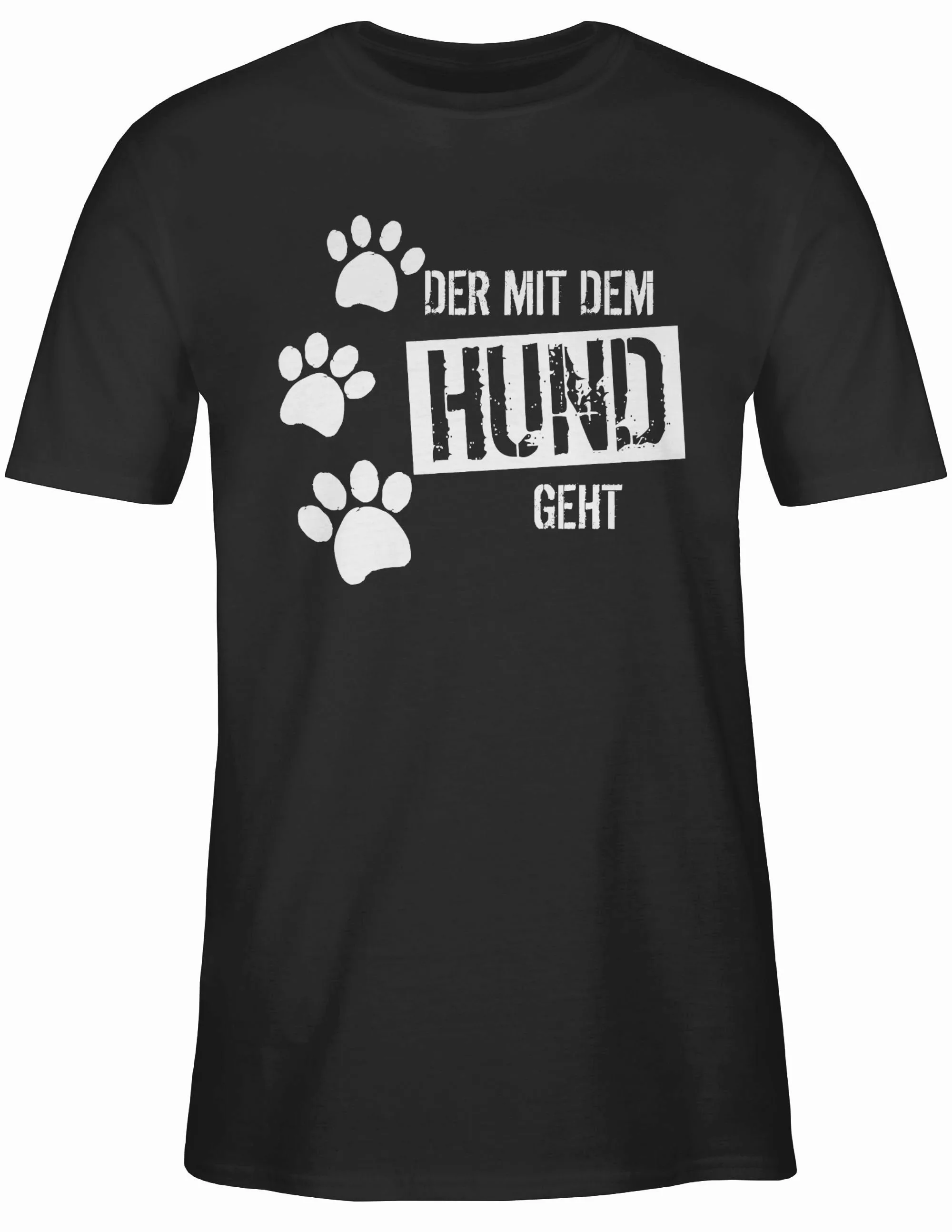Shirtracer T-Shirt Der mit dem Hund günstig online kaufen