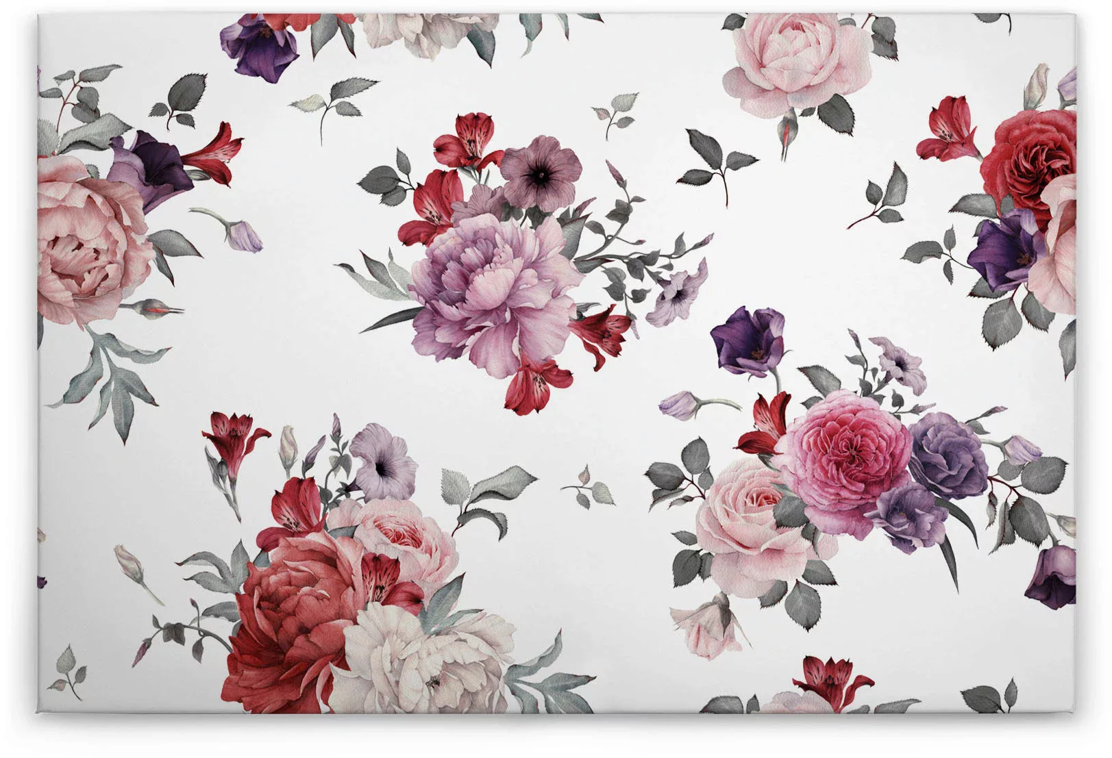 A.S. Création Leinwandbild "Flower Bouquet", Blumen, (1 St.), Landhaus Keil günstig online kaufen