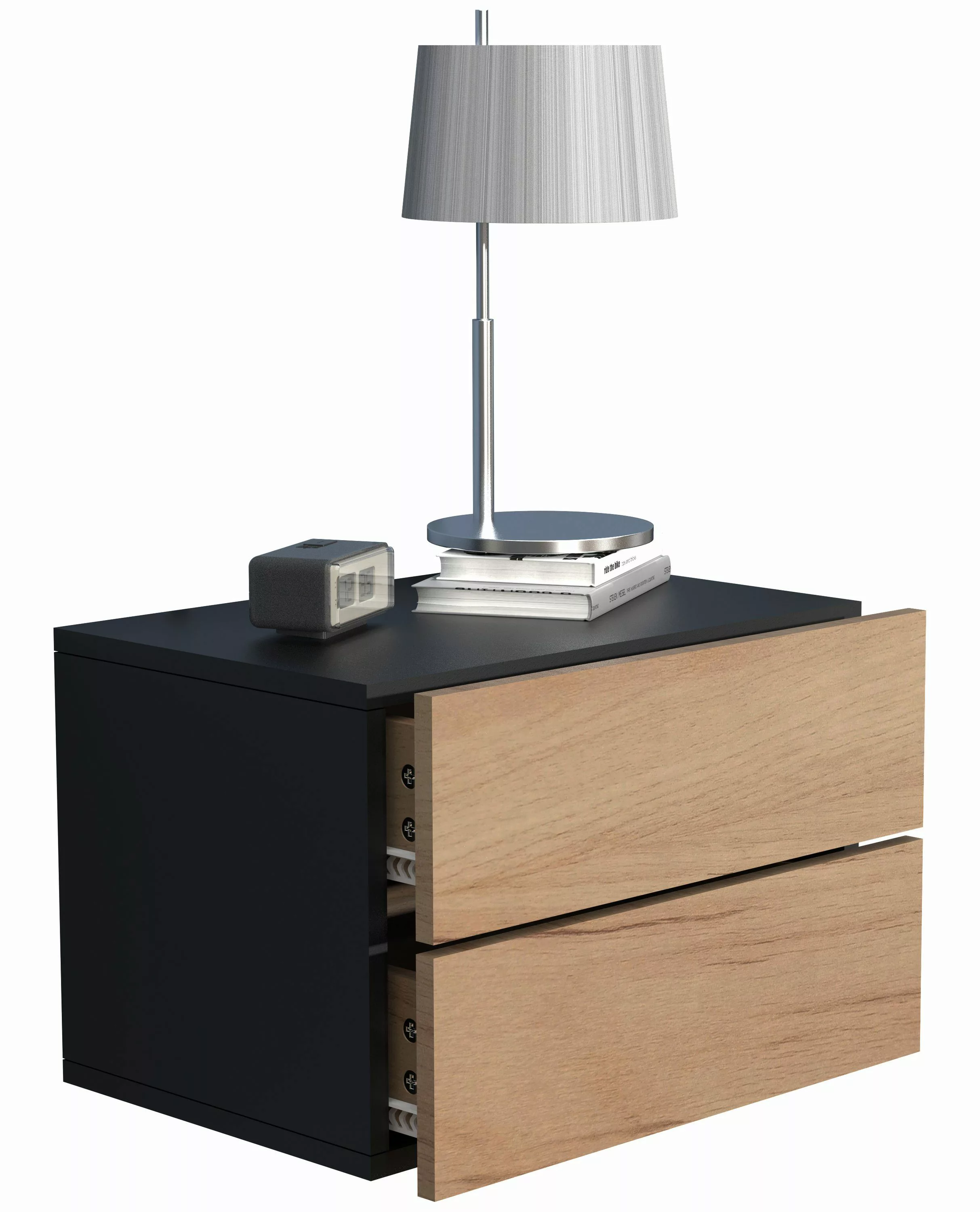 VCM Nachttisch Holz Wandschublade Wand Hänge günstig online kaufen