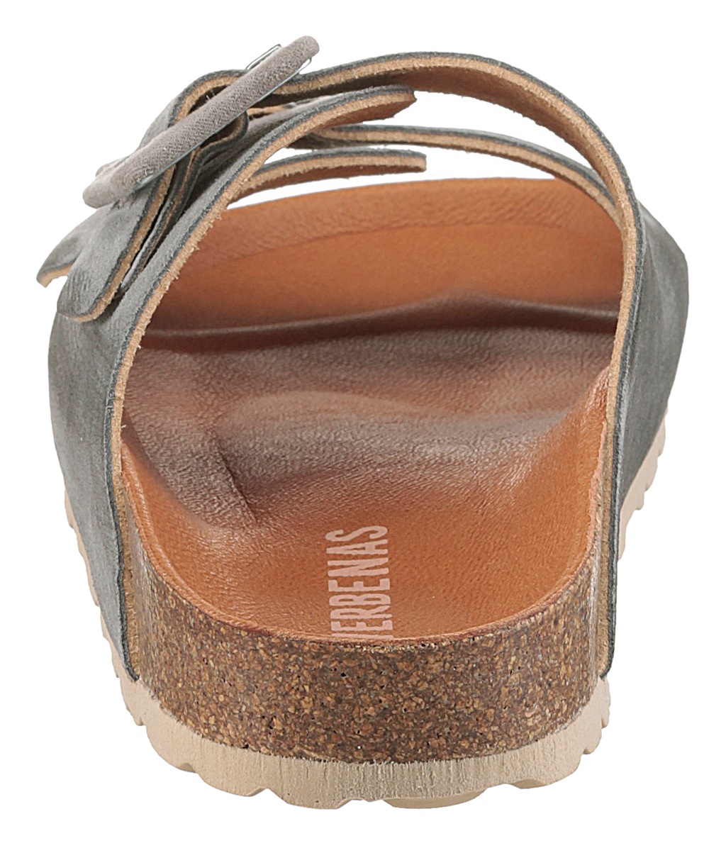 VERBENAS Pantolette "Randell Velour", Sommerschuh, Schlappen, Hausschuh, Ur günstig online kaufen