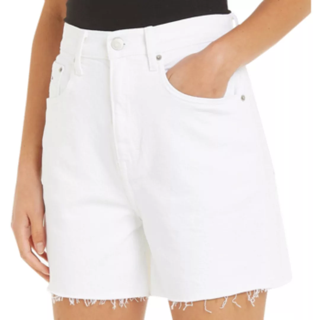 Tommy Jeans Shorts "MOM UH SHORT BH6192", mit ausgefranstem Saum günstig online kaufen