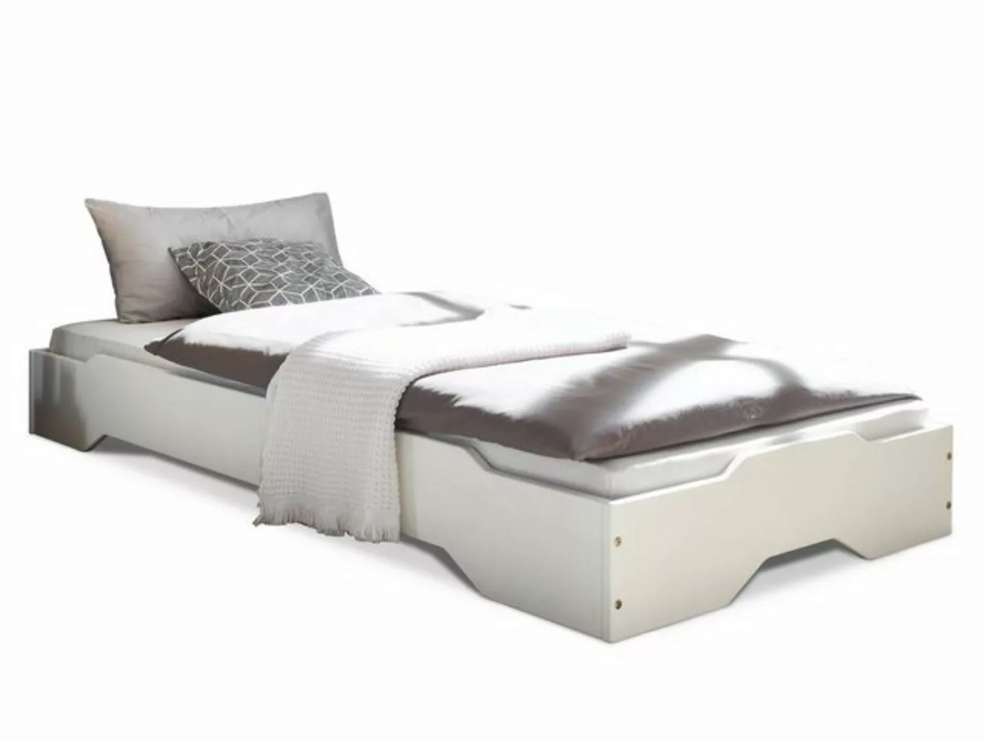 Moebel-Eins Kinderbett, LAURI Stapelbett 1 Stück 90x200 cm, Material Massiv günstig online kaufen