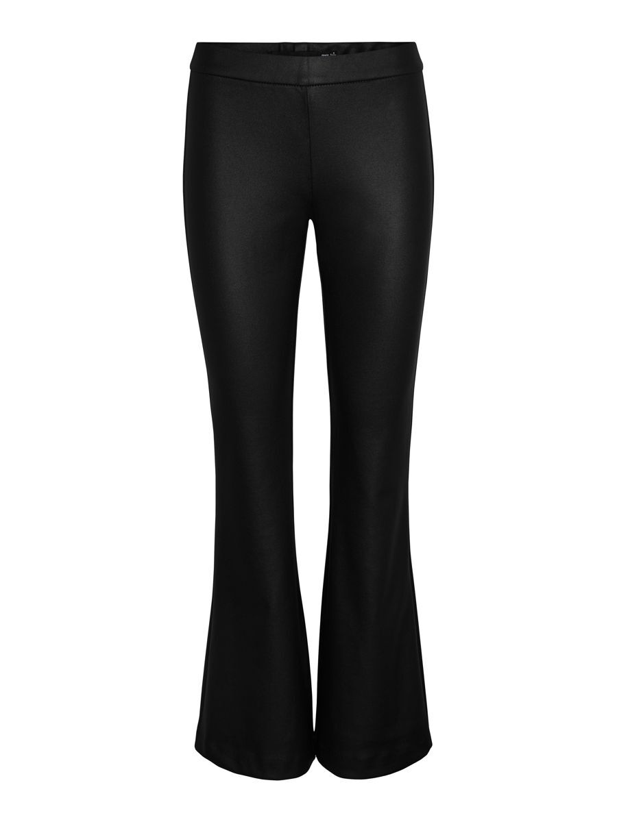 VERO MODA Beschichtete Normal Waist Hose Damen Schwarz günstig online kaufen