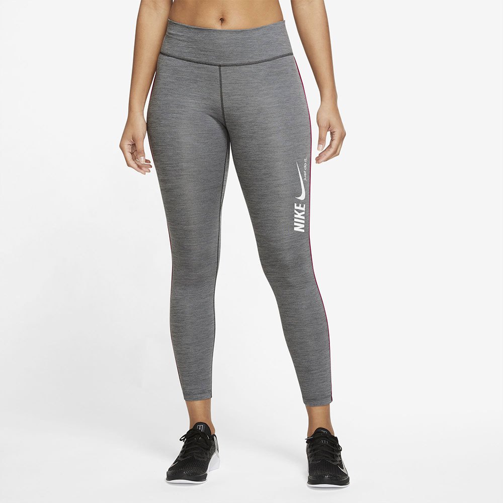 Nike One Dri Fit 7/8 Mid Rise Graphic Leggings S Iron Grey / Heather / Myst günstig online kaufen