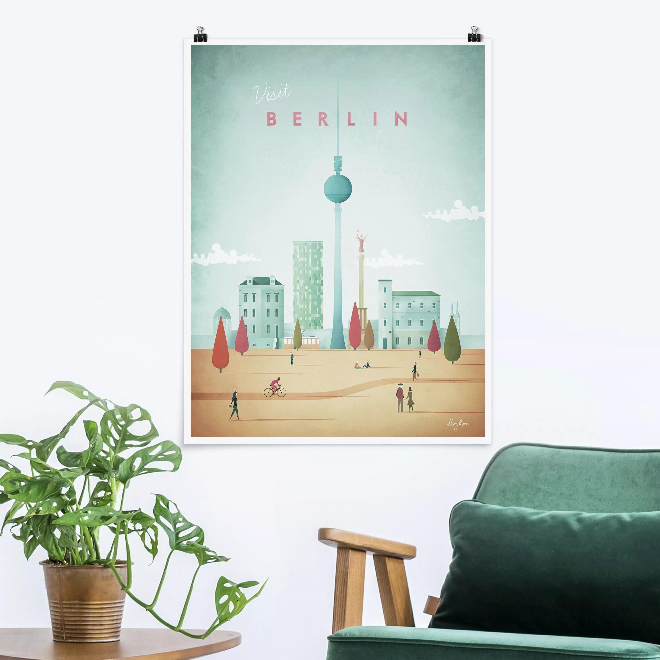 Poster Architektur & Skyline - Hochformat Reiseposter - Berlin günstig online kaufen