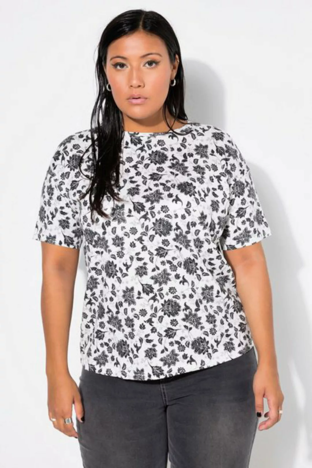 Studio Untold T-Shirt T-Shirt oversized Flower-Print günstig online kaufen