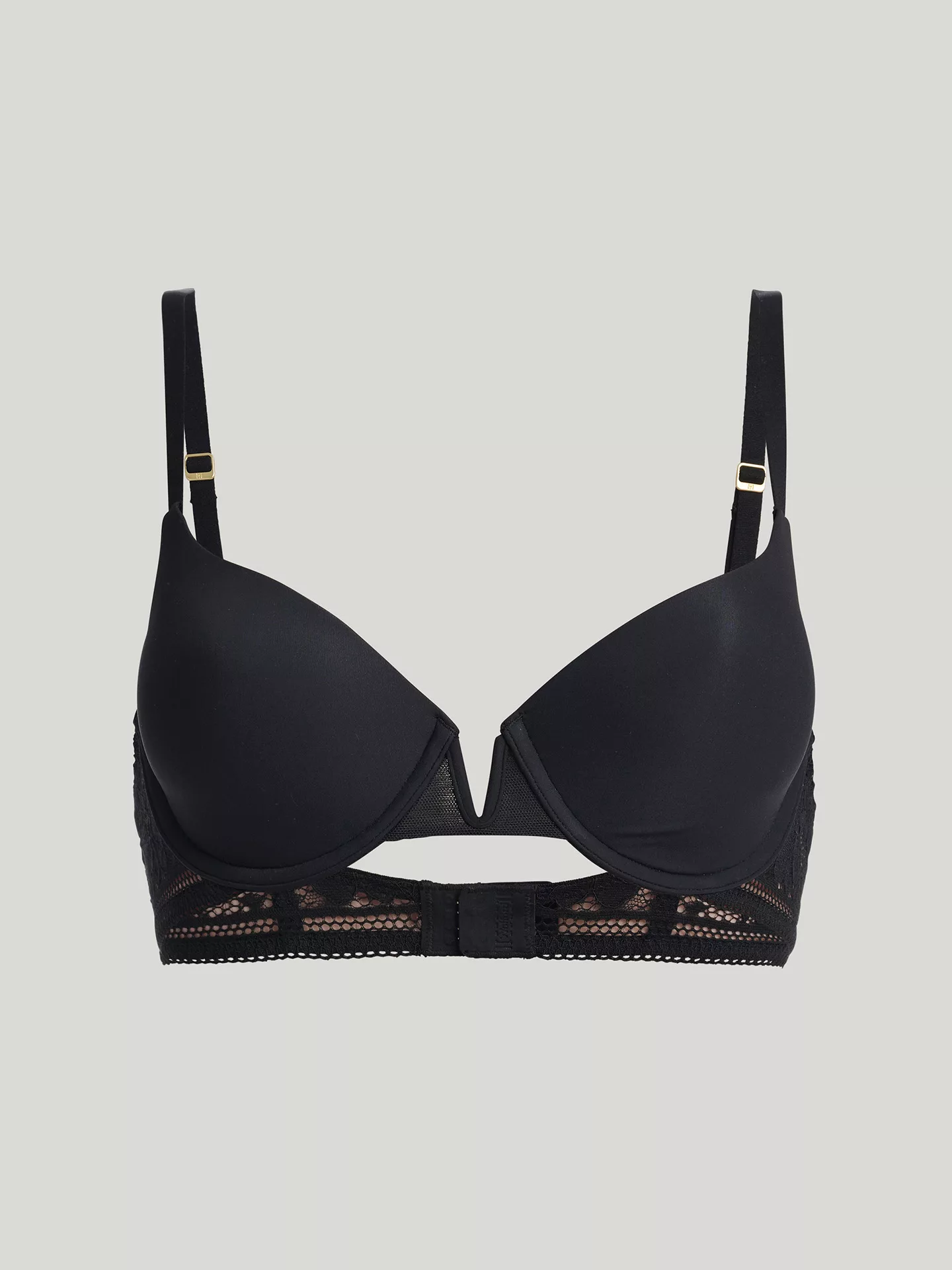 Wolford - Straight Laced Demi Cup Bra, Frau, black, Größe: 85A günstig online kaufen