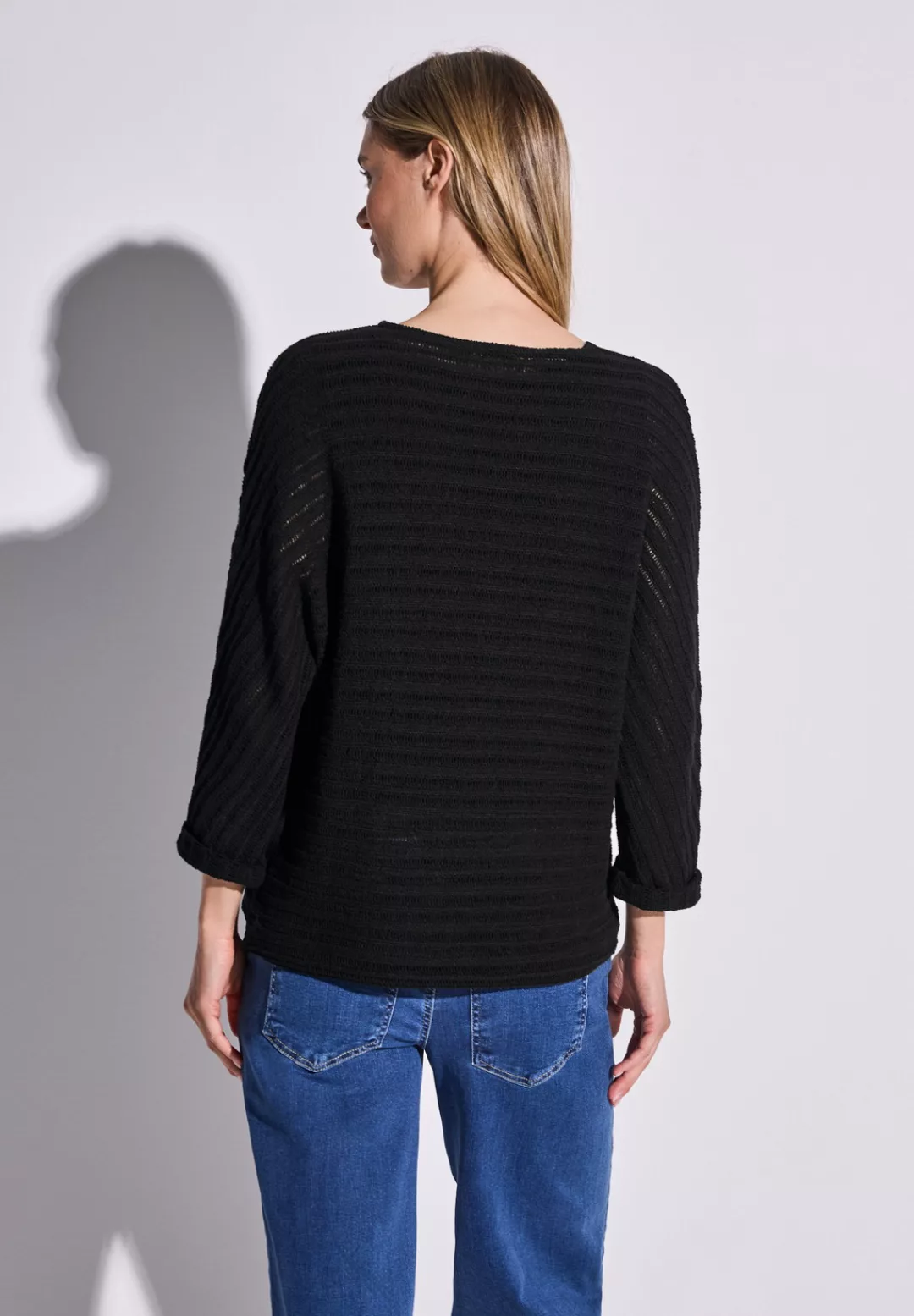 STREET ONE 3/4-Arm-Shirt, mit U-Boot-Ausschnitt günstig online kaufen