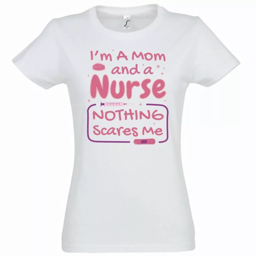 Youth Designz T-Shirt " I Am A Nurse, Nothing Scares Me" Damen Shirt mit tr günstig online kaufen