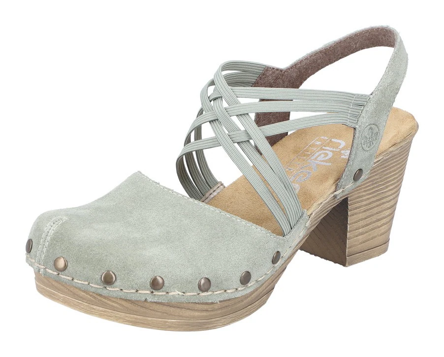 Rieker Sandalette, Sommerschuh, Sandale, Blockabsatz, mit Nieten verziert günstig online kaufen