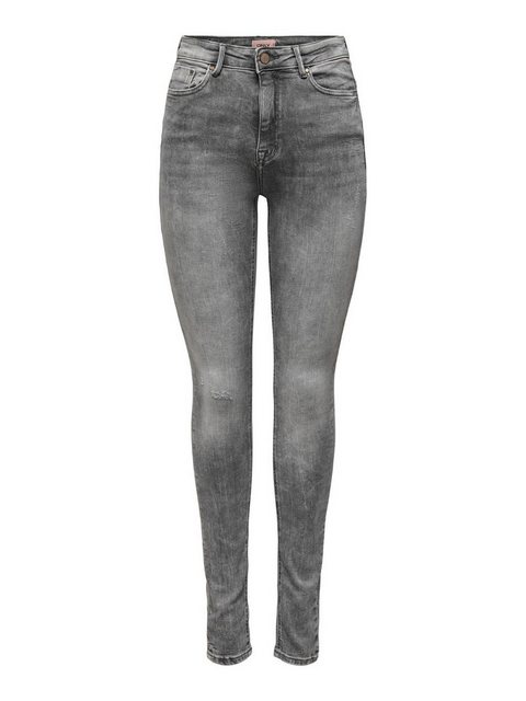 Only Damen Jeans ONLPAOLA LIFE HW SKINNY AZG852 - Skinny Fit - Grau - Mediu günstig online kaufen