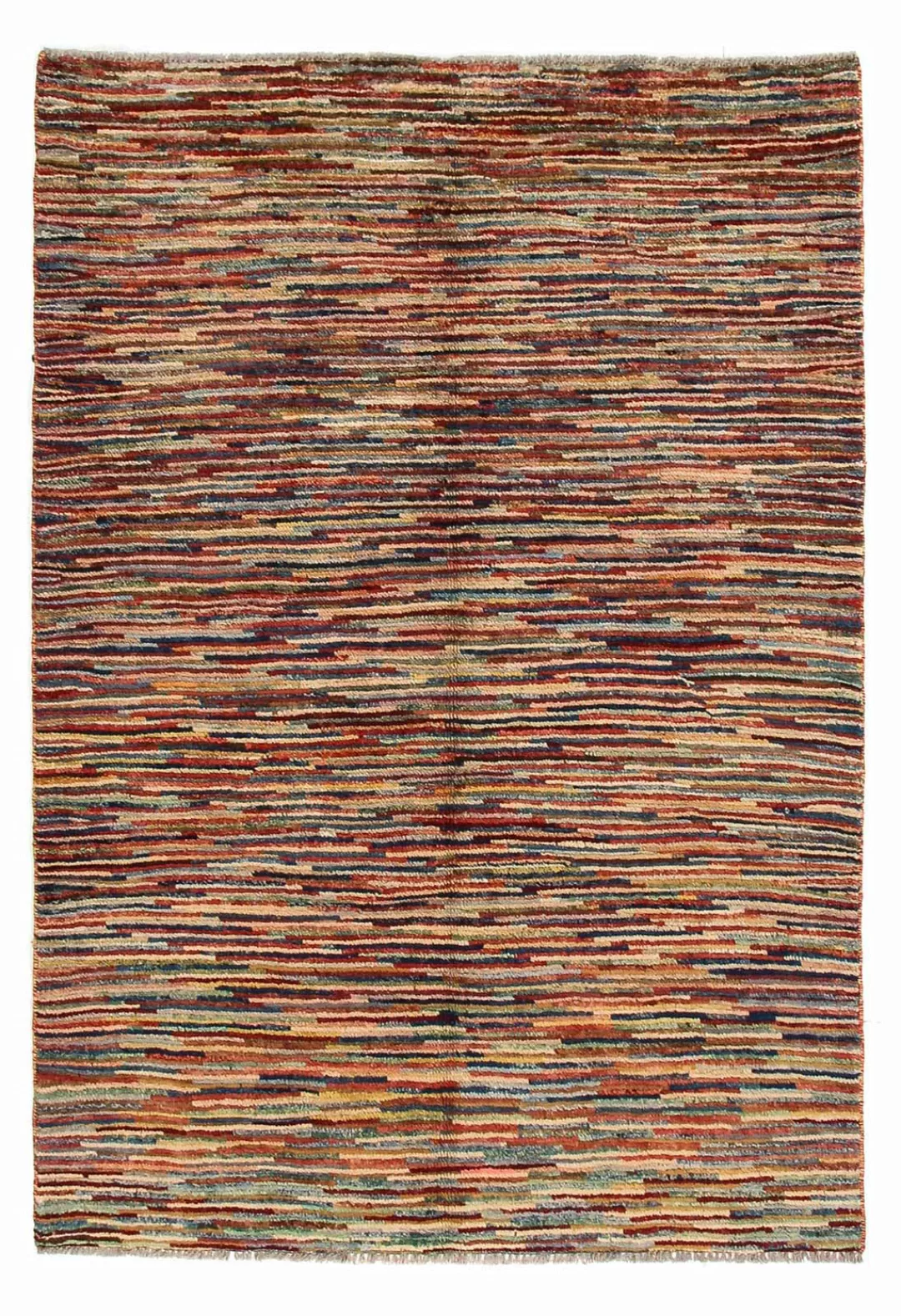 morgenland Wollteppich »Streifen Multicolore 166 x 118 cm«, rechteckig, Han günstig online kaufen