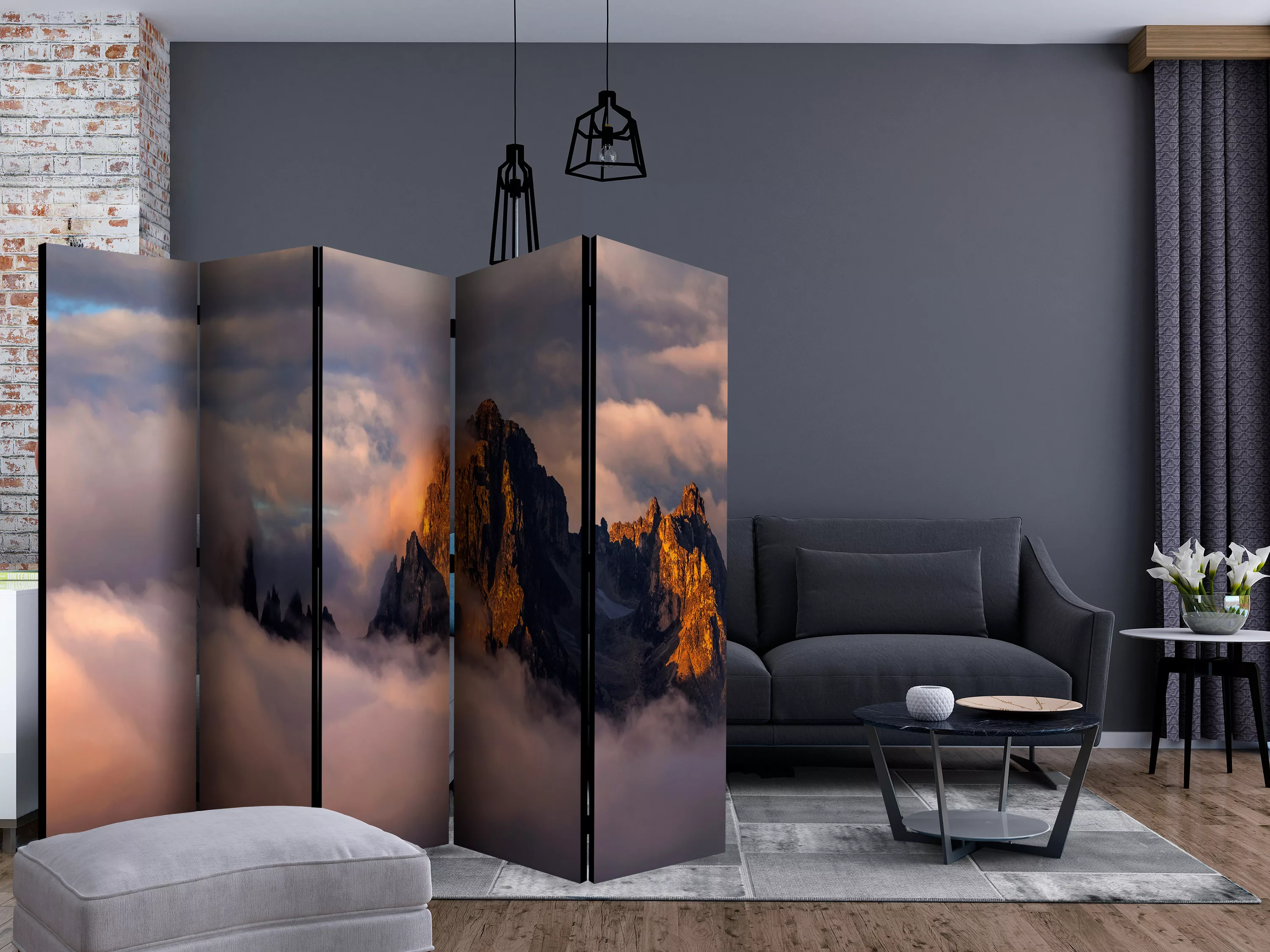 5-teiliges Paravent - Arcana Of Clouds Ii [room Dividers] günstig online kaufen