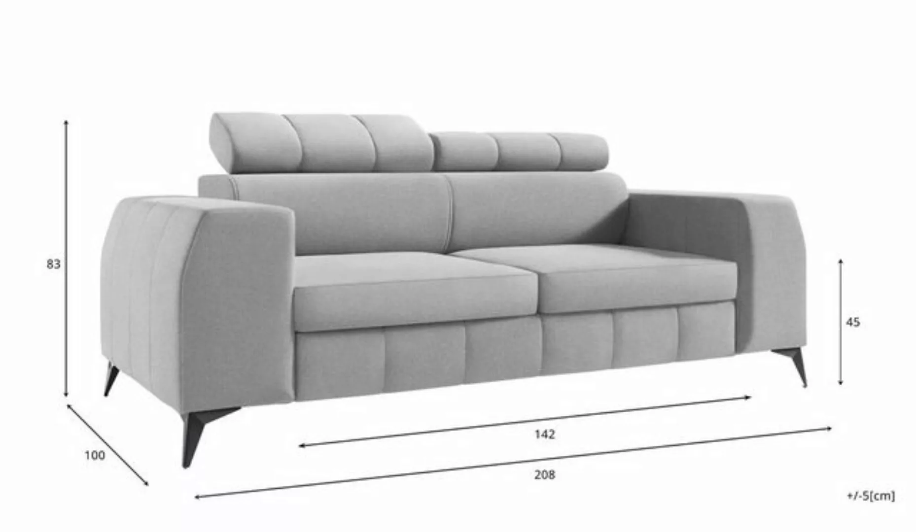 Stylefy 3-Sitzer Siena, 2-Sitzer, Sofa, mit Armlehnen und Rückenlehne, frei günstig online kaufen