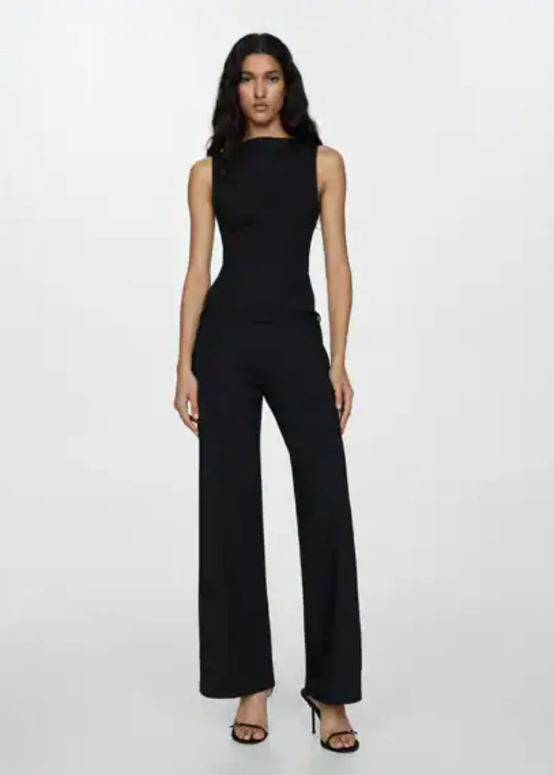 Langer Jumpsuit mit Gürtel günstig online kaufen