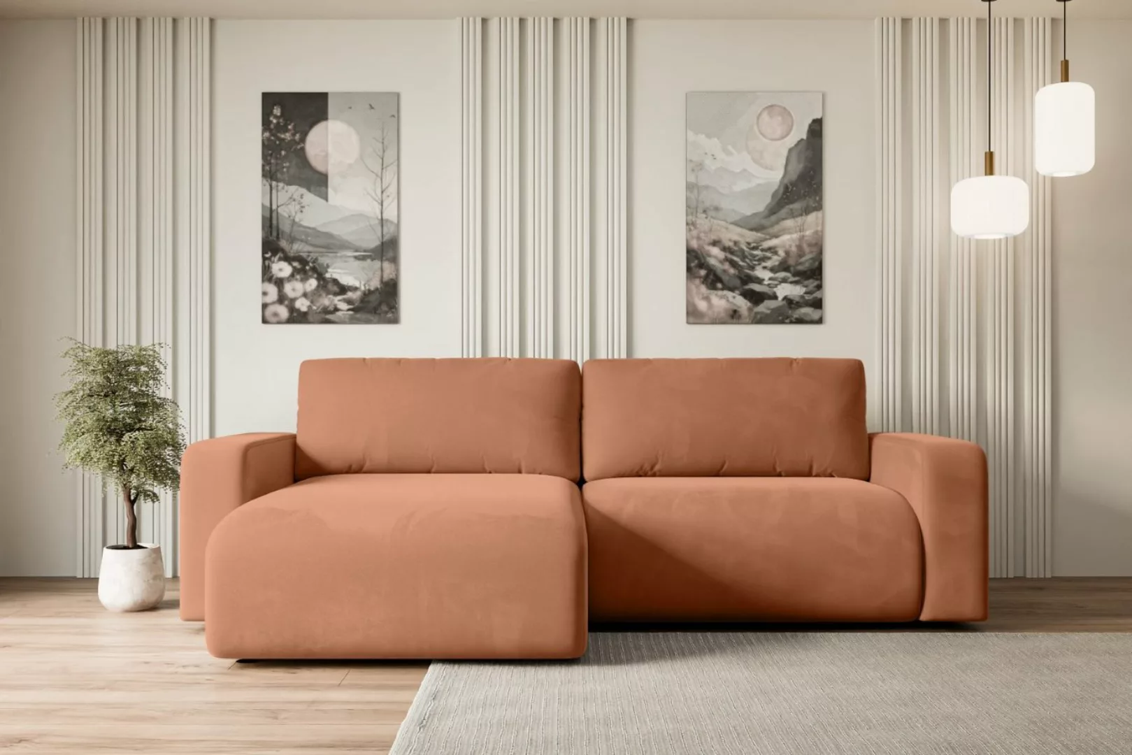 ALTDECOR Ecksofa KLEEA-L, Couch mit Schlaffunktion, Wohnzimmer - Wohnlandsc günstig online kaufen