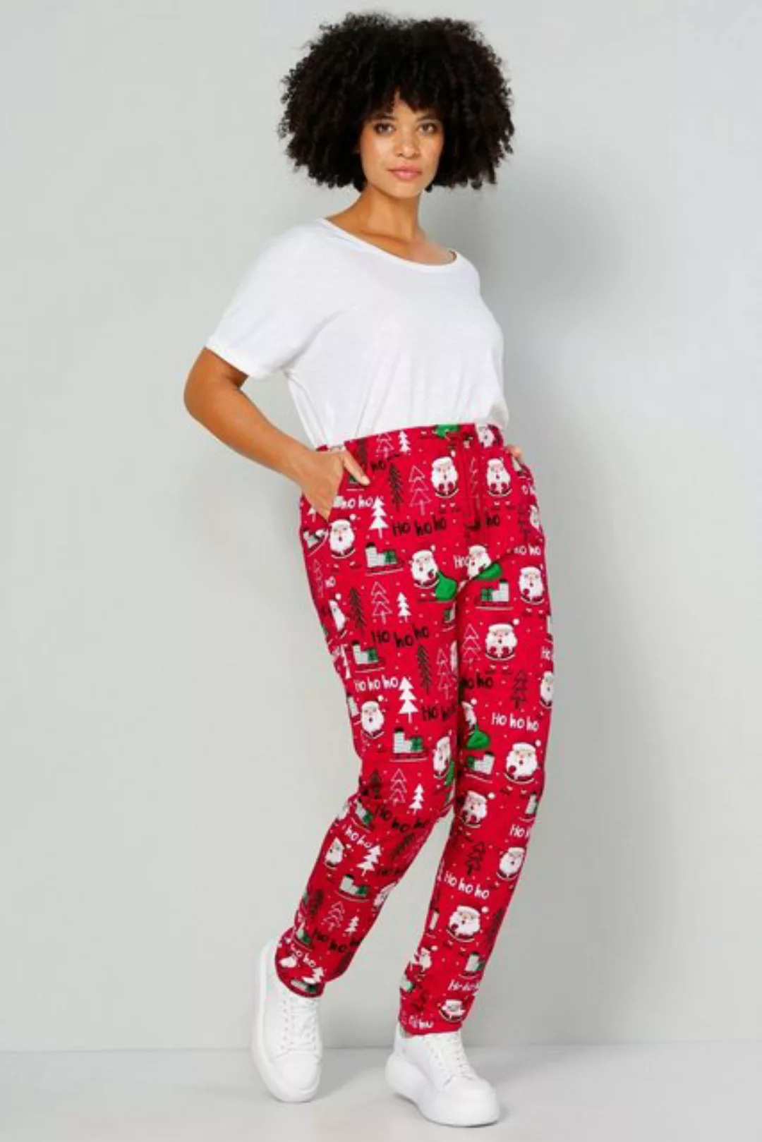 Angel of Style Schlupfhose Joggpants weihnachtliches Muster Elastikbund günstig online kaufen
