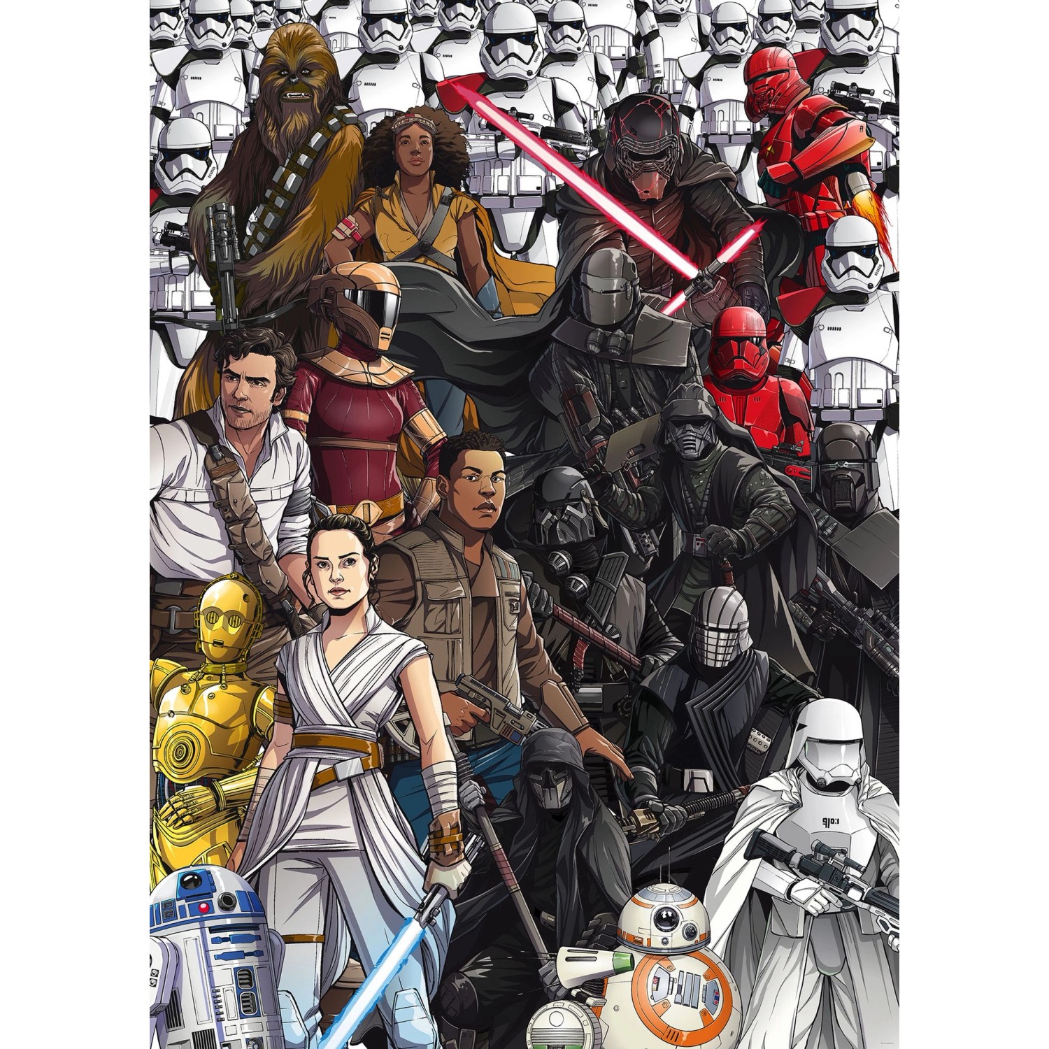 Disney Fototapete Star Wars Cartoon Multicolor 200 x 280 cm 610057 günstig online kaufen