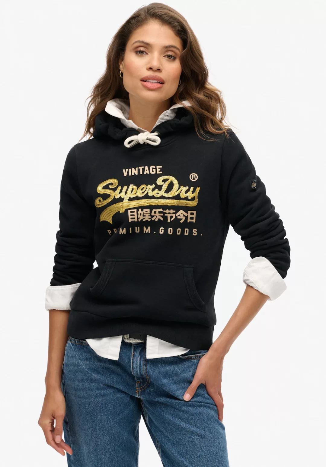 Superdry Kapuzensweatshirt "EMBELLISHED VL GRAPHIC HOOD" günstig online kaufen