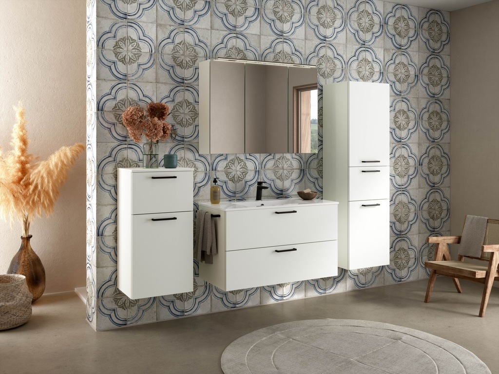 nobilia® Badmöbel-Set Tolvina, (4-St., vormontiert, mit günstig online kaufen