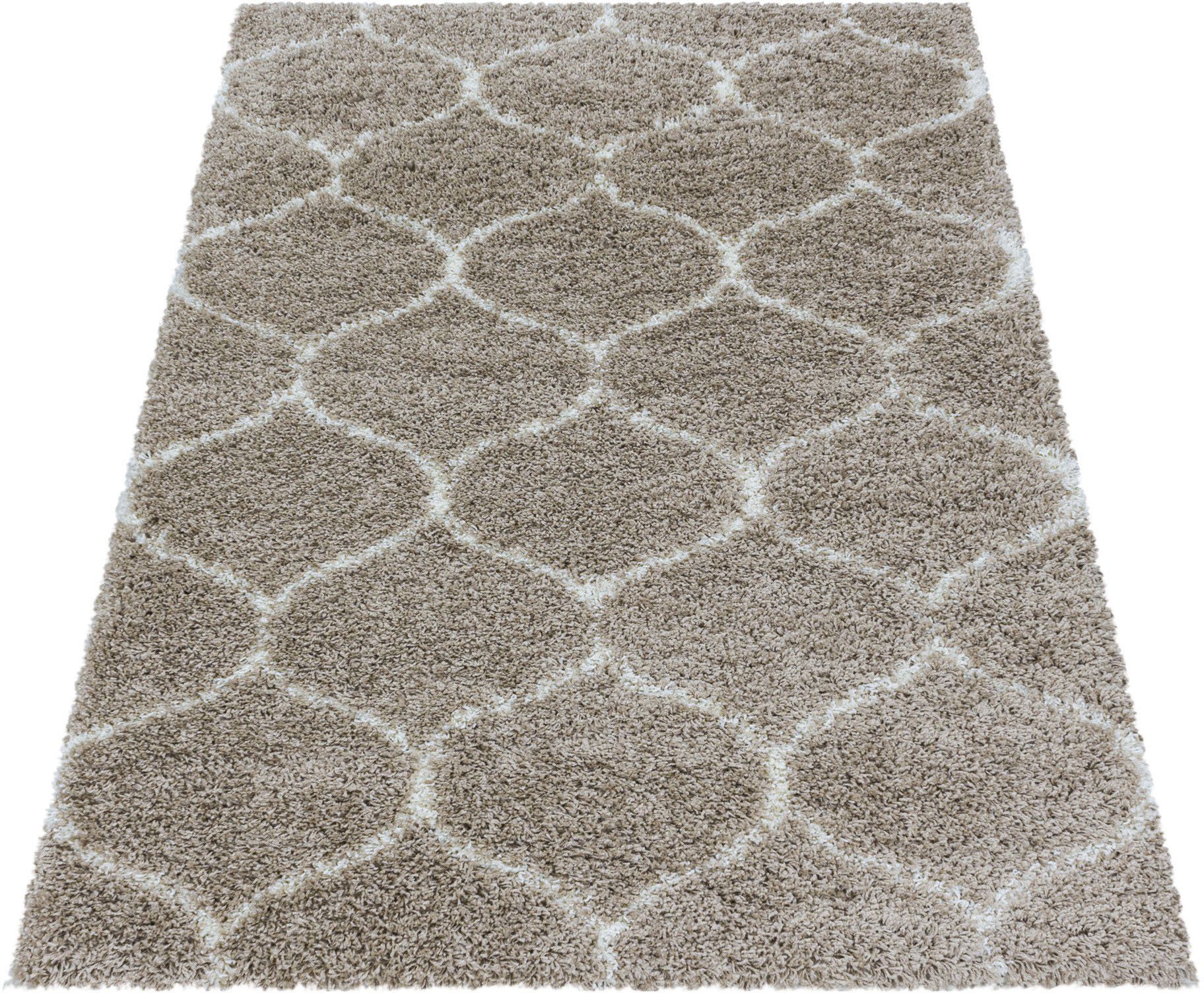 Ayyildiz Teppiche Hochflor-Teppich »SALSA 3201«, rechteckig, 50 mm Höhe, au günstig online kaufen