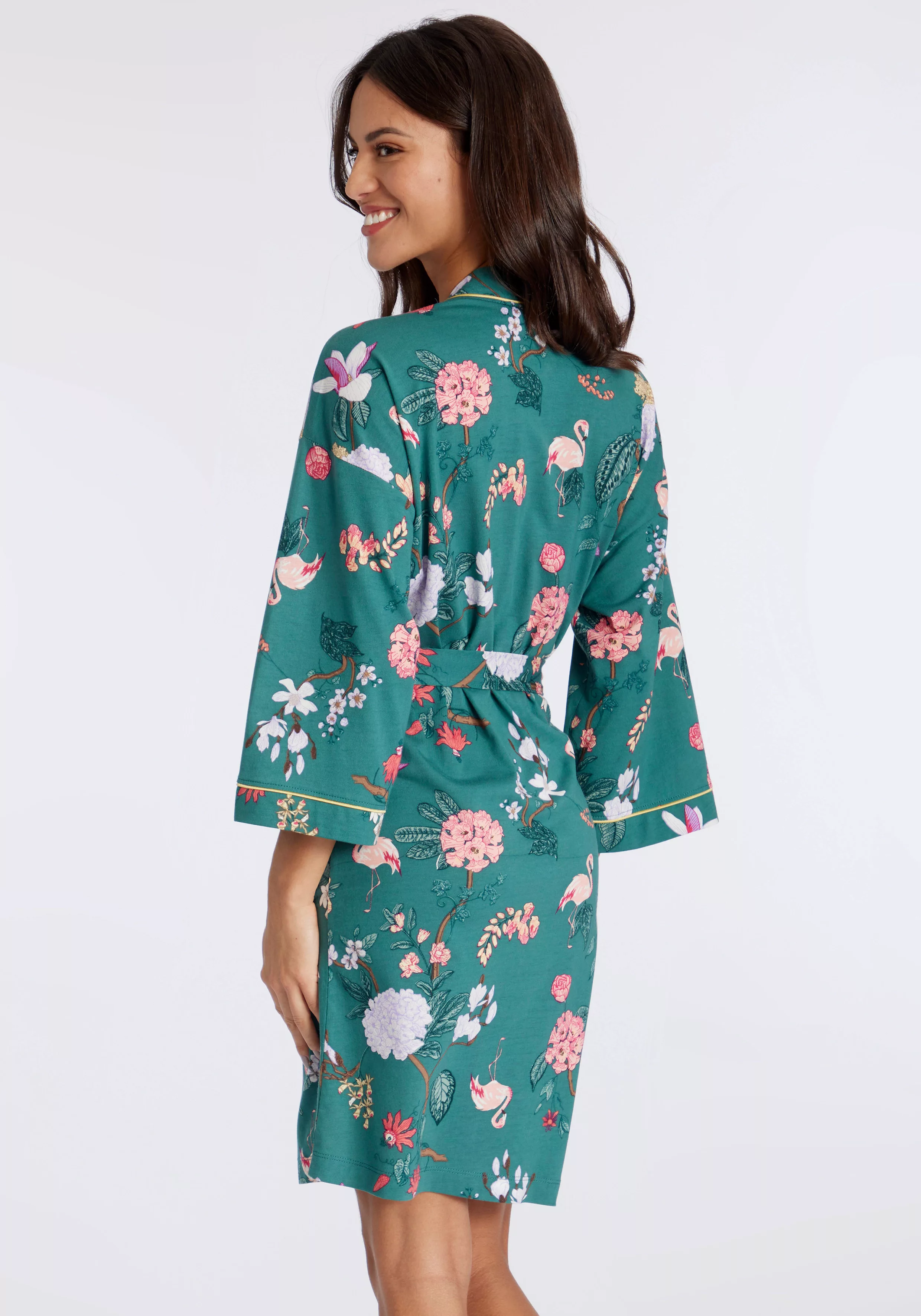 LASCANA Kimono, (1 St.), mit elegantem Blumenmuster günstig online kaufen