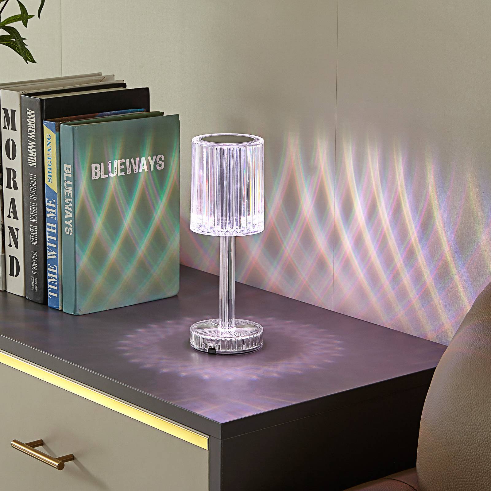 Lindby LED-Akku-Tischleuchte Louane, 25,7 cm, USB, RGBW günstig online kaufen