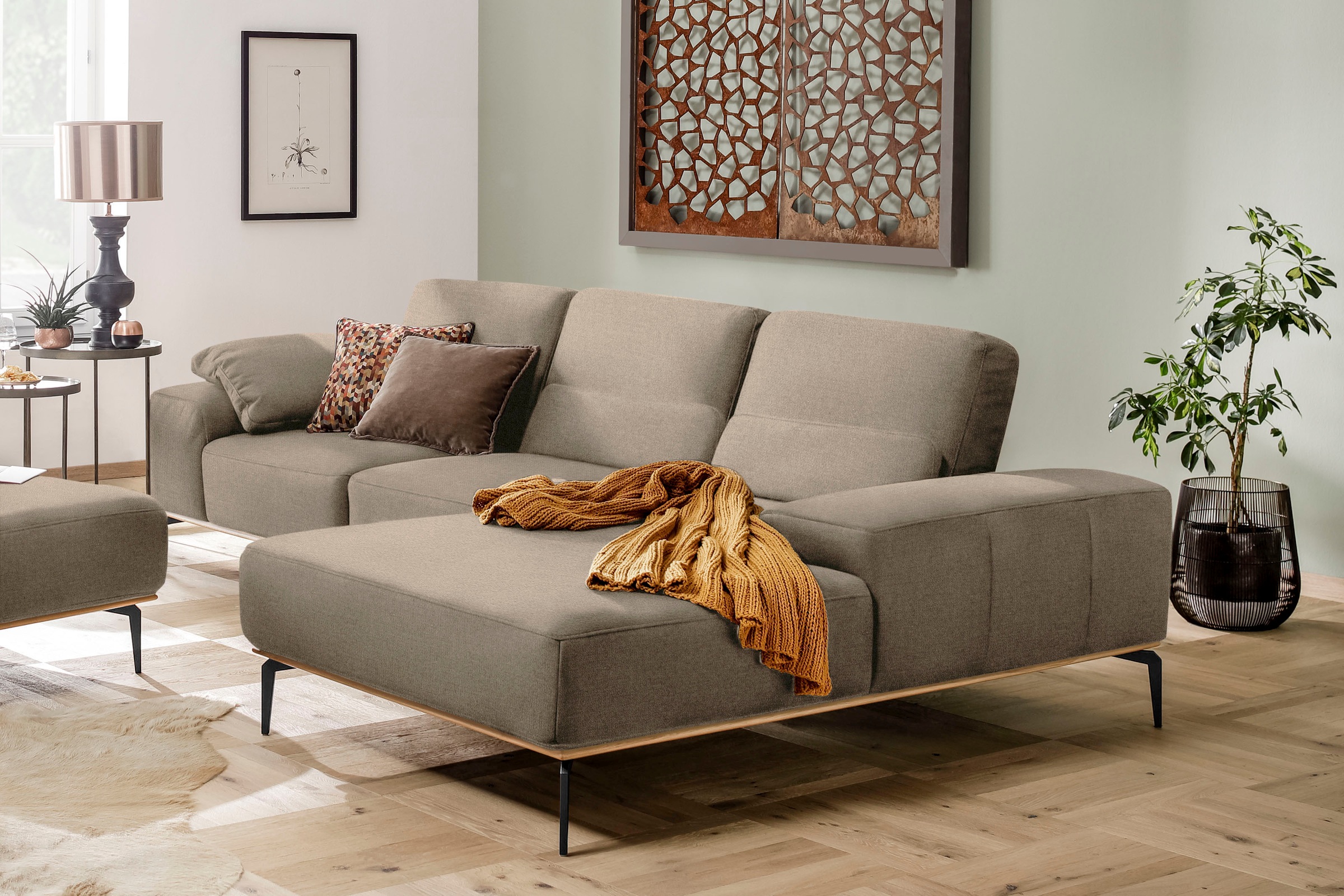 W.SCHILLIG Ecksofa "run, Designsofa mit tollem Sitzkomfort, bequem, L-Form" günstig online kaufen