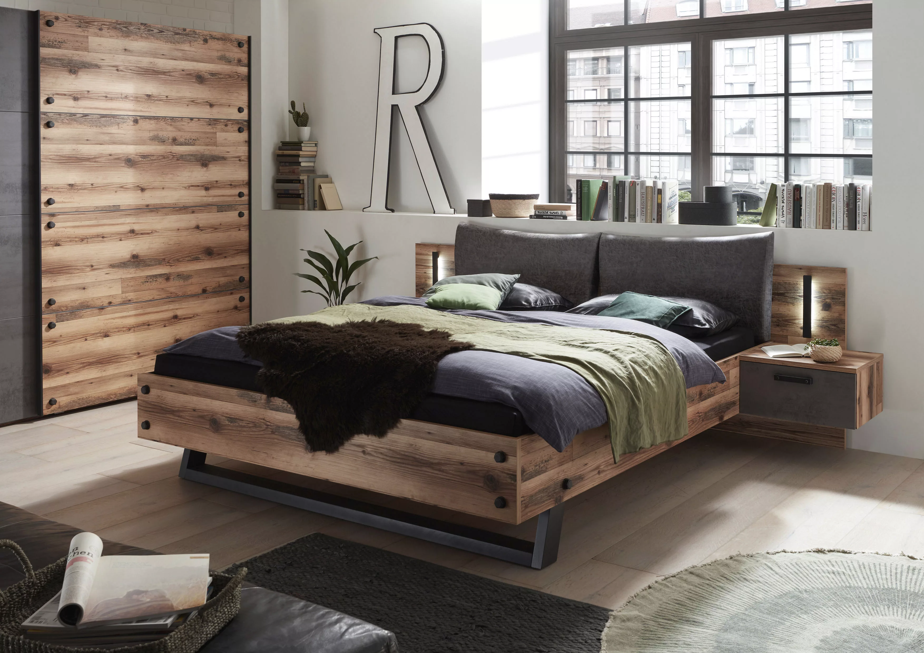 Schlafkontor Bettanlage "Dover", im Industrial Design günstig online kaufen