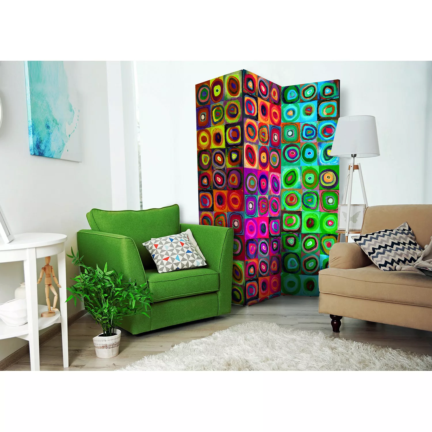 home24 Paravent Colorful Abstract Art günstig online kaufen