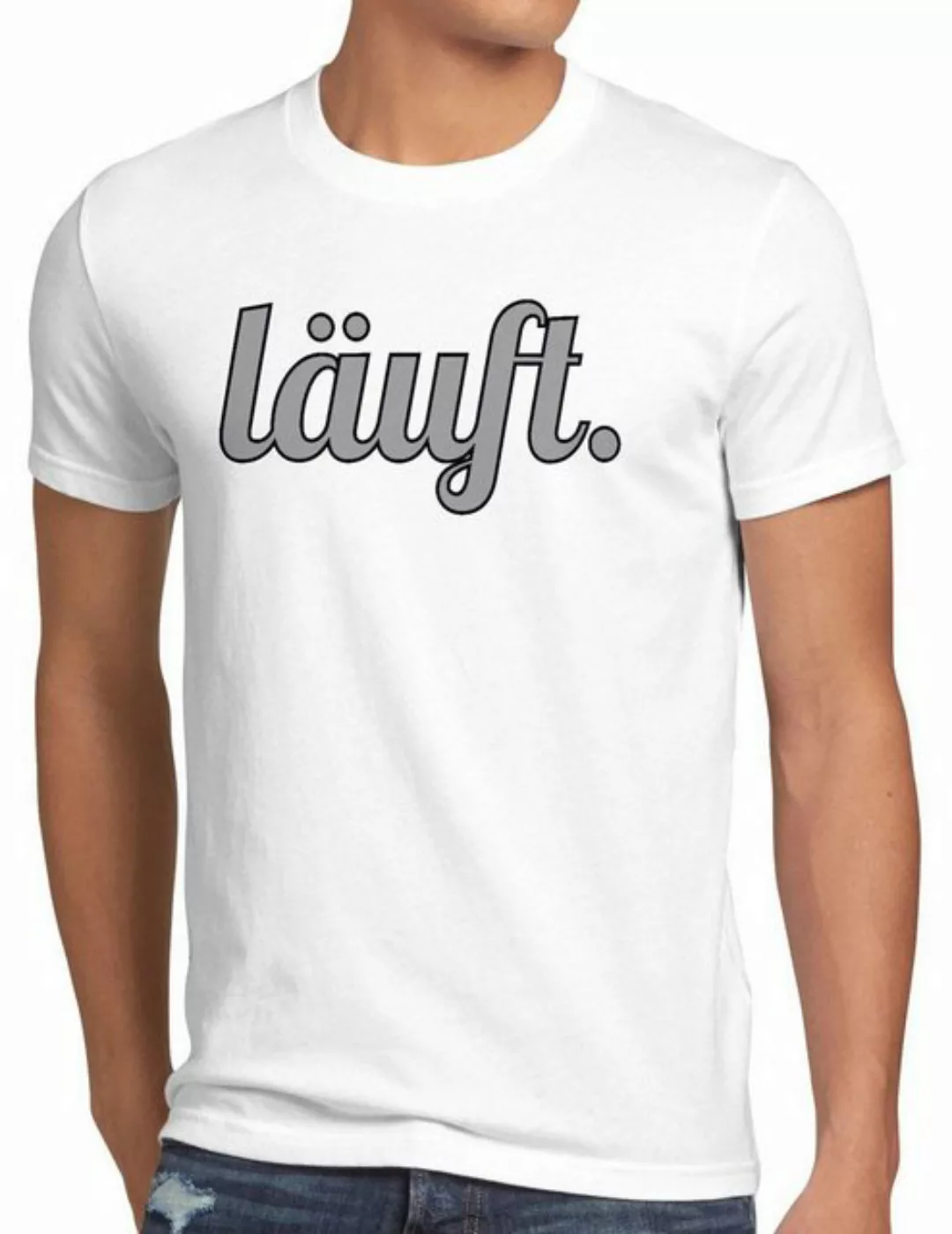 style3 Print-Shirt Herren T-Shirt läuft Funshirt Spruchshirt Shirt Fun bei günstig online kaufen
