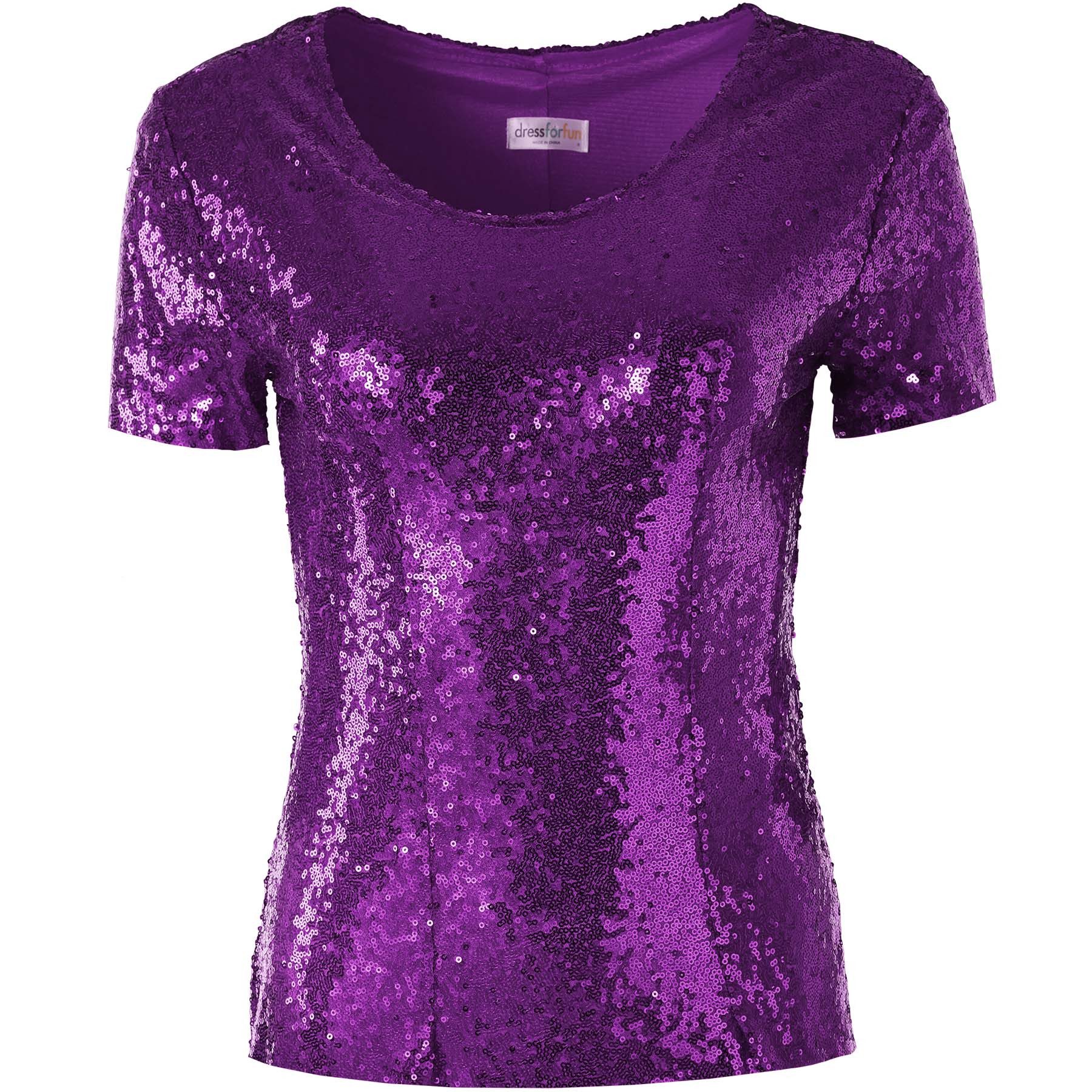 dressforfun T-Shirt Pailletten-Kurzarm-Shirt günstig online kaufen